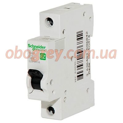 Автоматический выключатель Schneider Electric EZ9 (Easy9) 1P 25A
